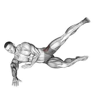 Animated demonstration: side hip abduction — target abductors