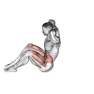 Animated demonstration: sit-up v. 2 — target abs