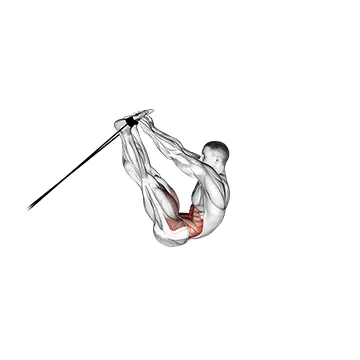 Animated demonstration: band v-up — target abs