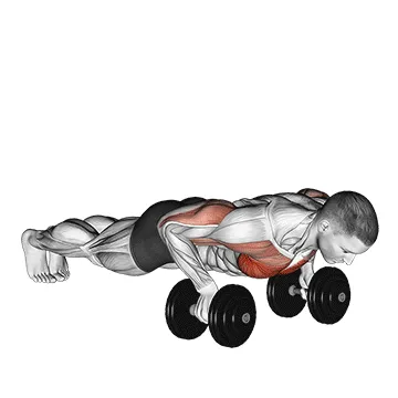 Animated demonstration: deep push up — target pectorals