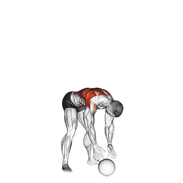 Animated demonstration: medicine ball overhead slam — target upper back