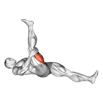 Animated demonstration: hamstring stretch — target hamstrings