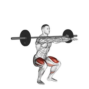 Animated demonstration: frankenstein squat — target glutes