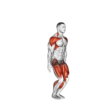 Animated demonstration: star jump (male) — target cardiovascular system