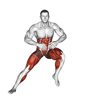 Animated demonstration: skater hops — target cardiovascular system