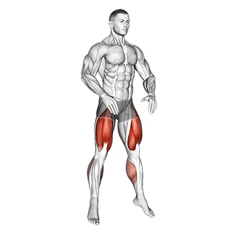 Animated demonstration: bodyweight drop jump squat — target glutes