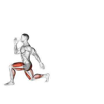 Animated demonstration: walking high knees lunge — target cardiovascular system